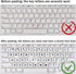 3 PCS Hebrew Keyboard Stickers,Black Background with White Lettering for Laptop Computer Notebook Desktop, Replacement Computer Keyboard Stickers...